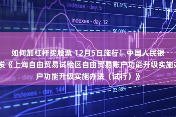 如何加杠杆买股票 12月5日施行!中国人民银行上海总部印发《上海自由贸易试验区自由贸易账户功能升级实施办法(试行)》
