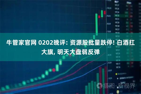 牛管家官网 0202晚评: 资源股批量跌停! 白酒扛大旗, 明天大盘弱反弹